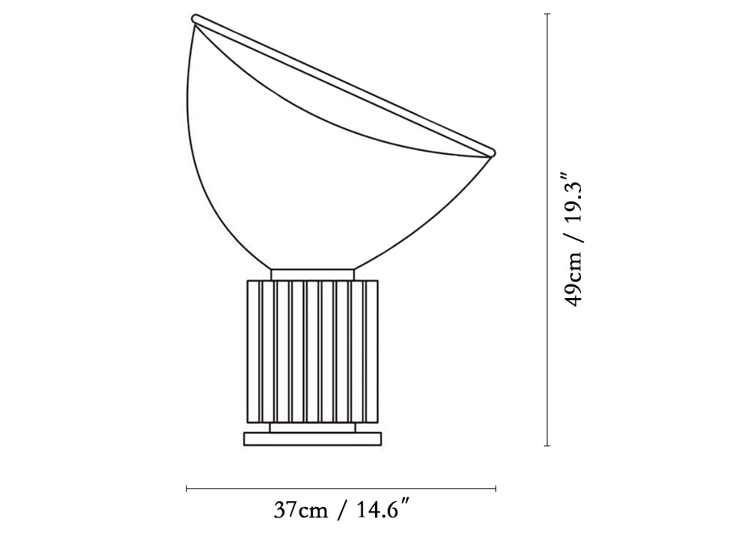 Taccia Glass Table Lamp