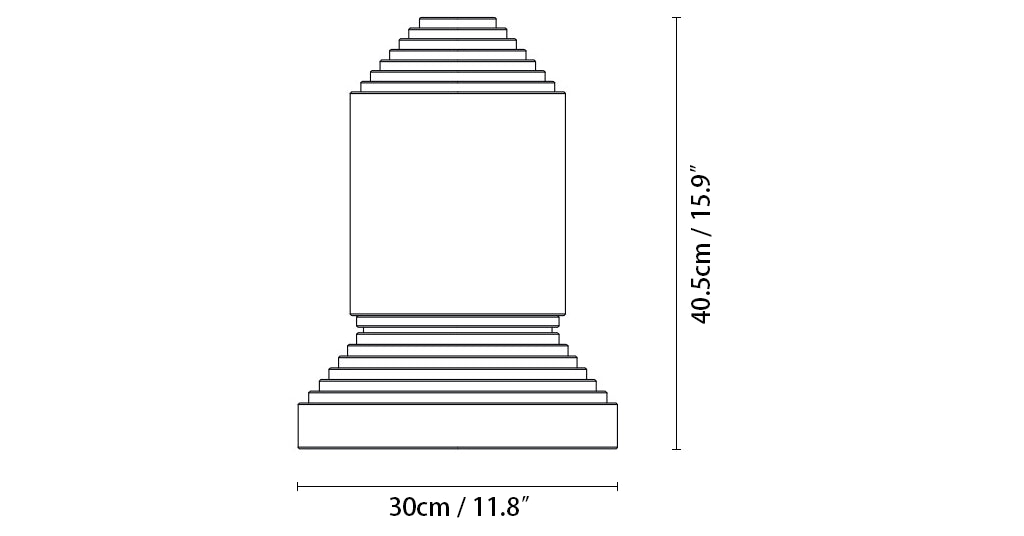 Candeeiro de mesa moderno Babel em alabastro